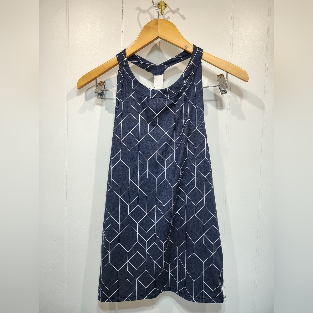Athleta Tank Top Navy Blue Size Small Racerback